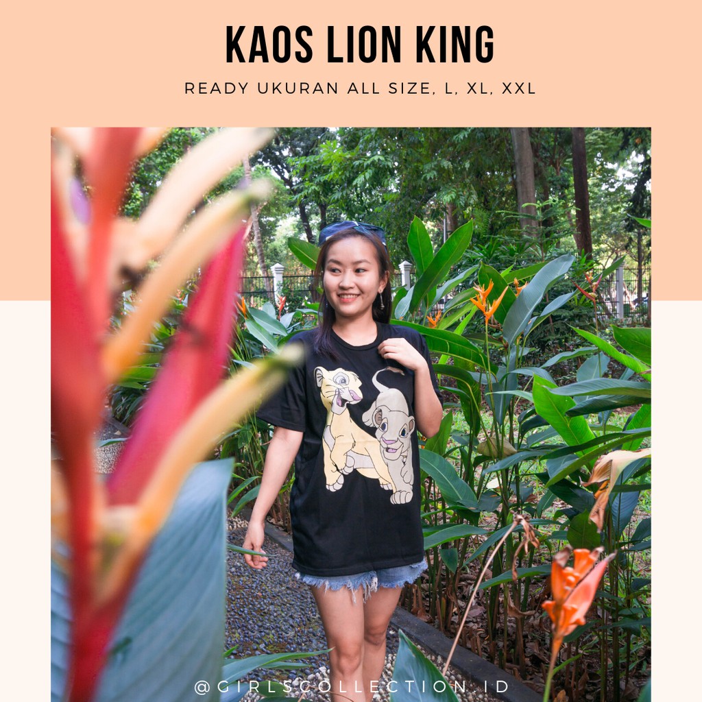  BAJU  KAOS  LION KING KAOS  OVERSIZE  Shopee Indonesia