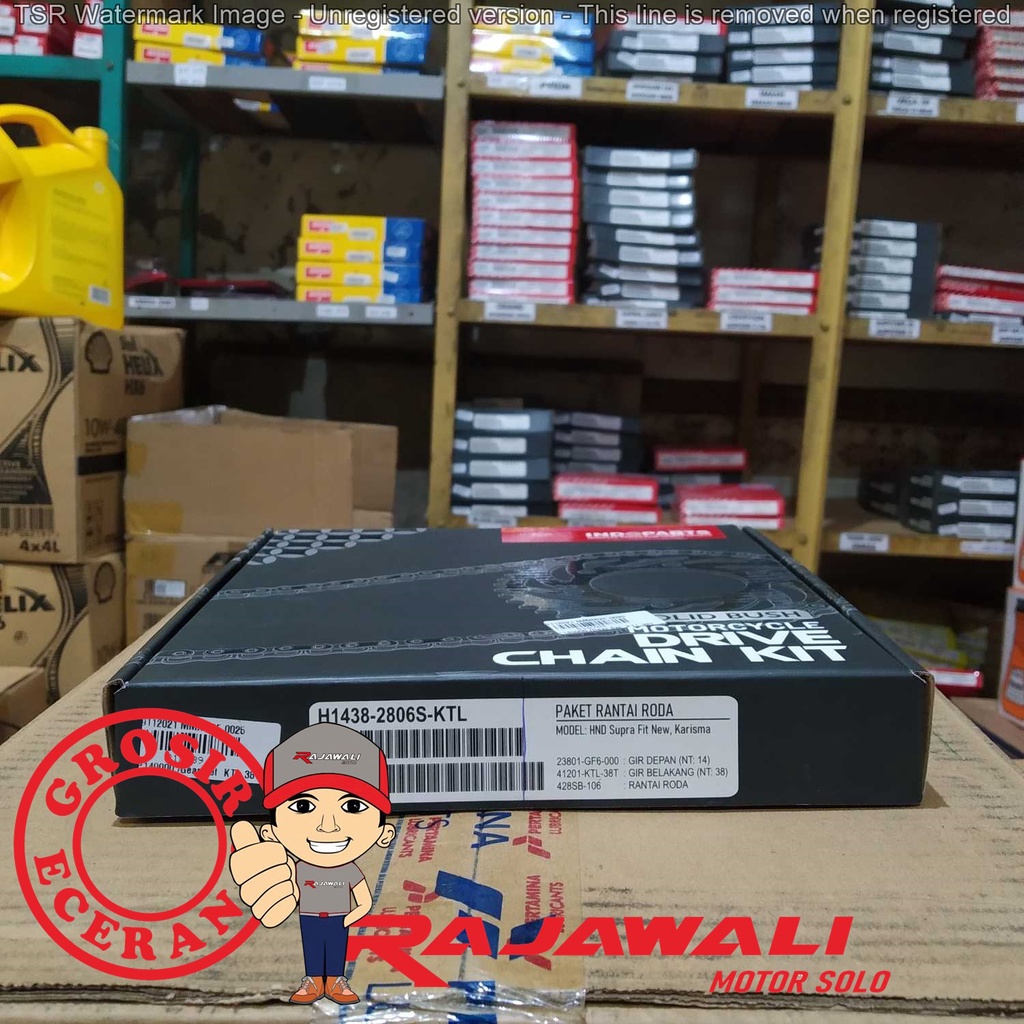 GEAR SET SUPRA FIT NEW MEREK INDOPARTS 38T