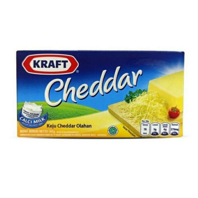 

keju cheddar kraft 165g