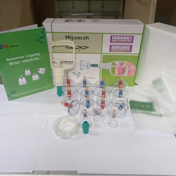 Sammora New Alat Bekam isi 15 / Kop / Alat Bekam Samora Isi 15 / Kop Angin / Hijamah Cupping Therapy