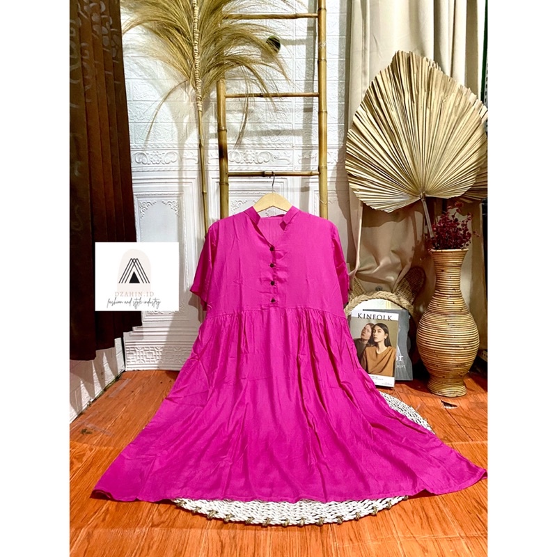 Dress Polos Motif Alesha , Dress Busui, Daster Terbaru Kekinian, Daster Alesha, Dress
