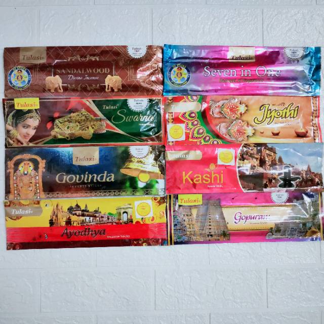 Hio Dupa Hio Buhur Wangi India Aromaterapi Darshan Life, Cycle, Tulasi, Ullas, Savitri 1s Pouch