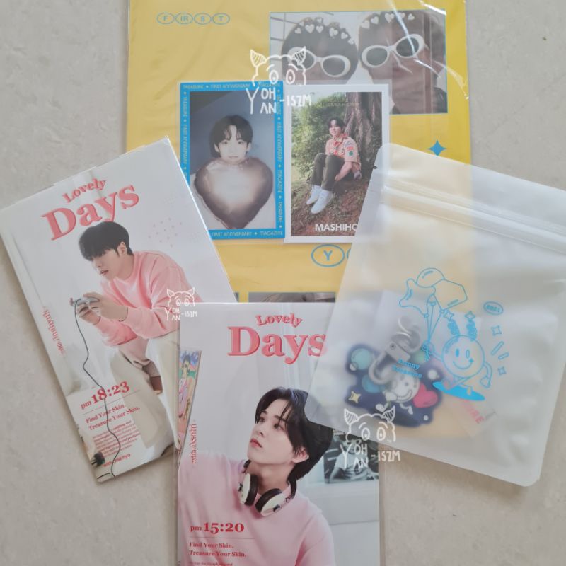 bundle rpc hyunsuk blue postcard manyo lovely days asahi jaehyuk member set magazine yoshi keychain 