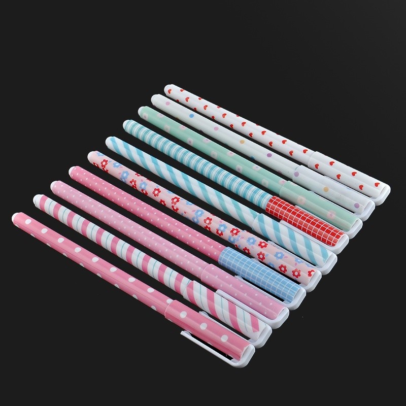 10pcs / Set Pulpen Gel Warna-Warni Gaya Korea Untuk Stationery