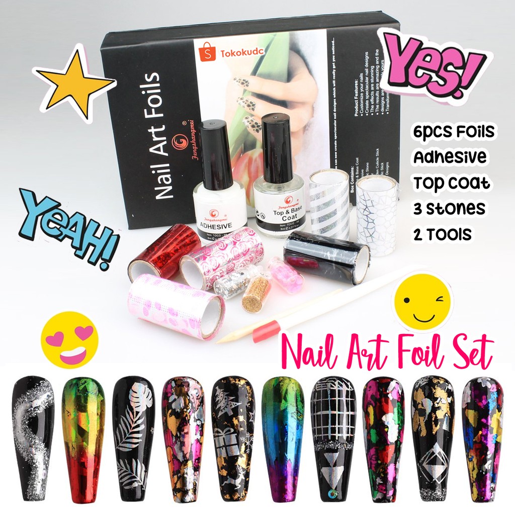 NAIL ART FOIL SET NAIL ART DECORATION NAIL FOIL