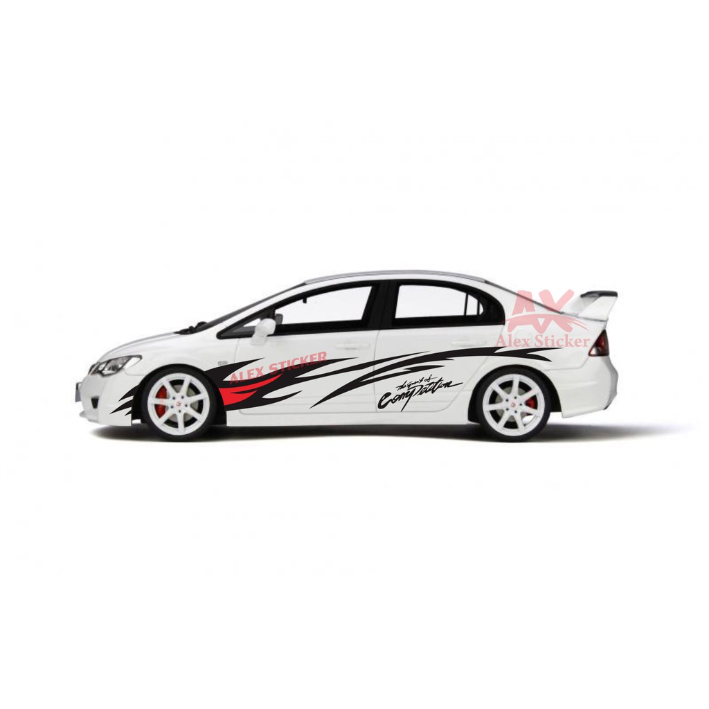 STIKER STICKER  MOBIL HONDA CIVIC FD ACCORD CITY TOYOTA SEDAN VIOS CAMRY COROLLA
