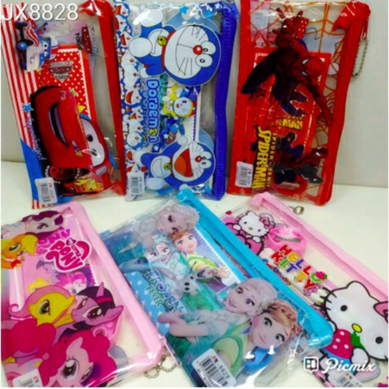 

Paket alat tulis 7in1 Tempat Pensil / Alat tulis set / paket alat tulis karakter tempat pensil 803