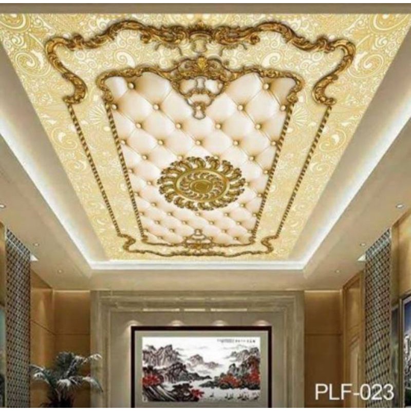Wallpaper plafon 3D klasik mewah harga grosir termurah