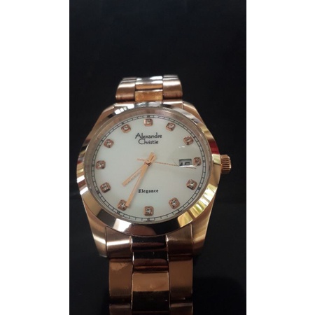 ALEXANDRE CHRISTIE 8464 MD Rosegold Jam Tangan Pria second/bekas
