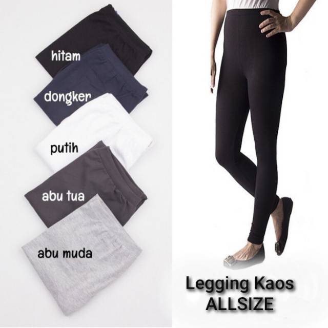 Legging Bahan Kaos Rayon Allsize