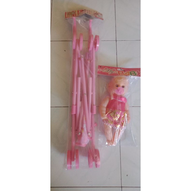 Boneka susan dot bisa nangis + dorongan bayi