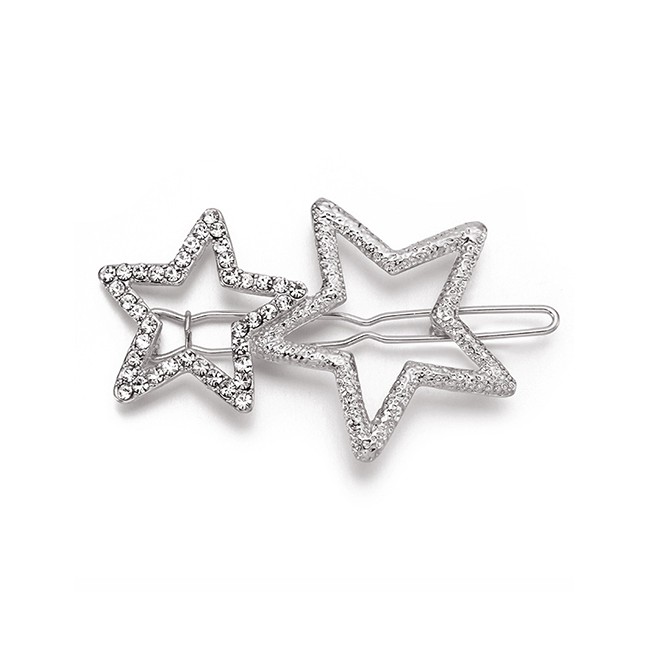 LRC Jepit Rambut Fashion Alloy Diamond Star Clip F4188X