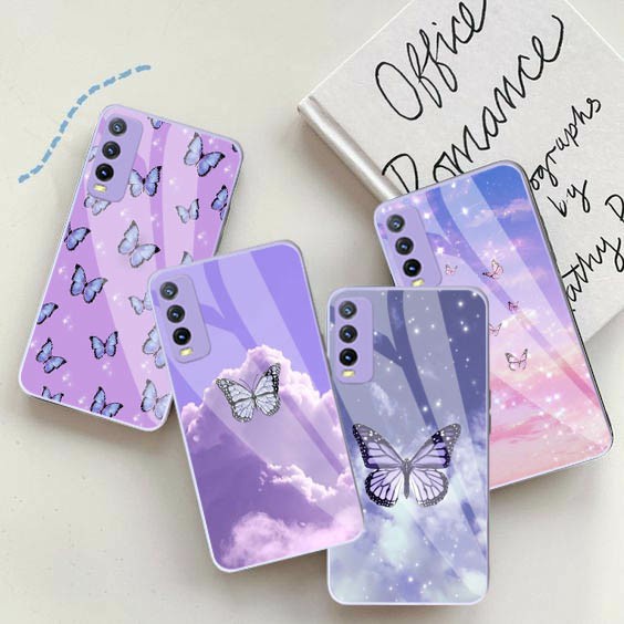 (SW) Softcase Kaca Ungu/Lilack Vivo Y20 Y12S Y20S Y15s Y21 Y21S Y33S Y30 Y30i Y50 Y12 Y15 Y17 softca