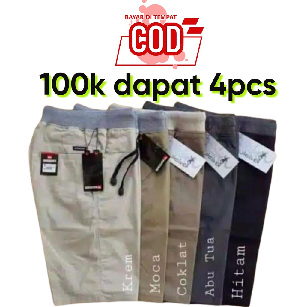 CELANA PENDEK CHINOS DISTRO MODEL KOLOR PAKET HEMAT