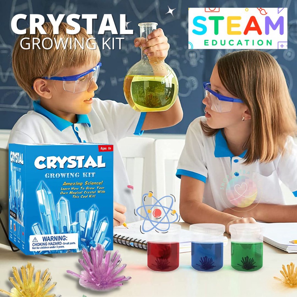 Jual Mainan Edukasi Crystal Growing Kit Diy Science Experiment Toys ...