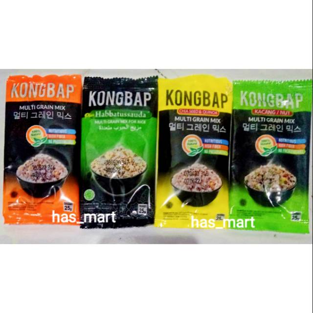 

KONGBAP rice multi grain mix sachet 25gr all variant