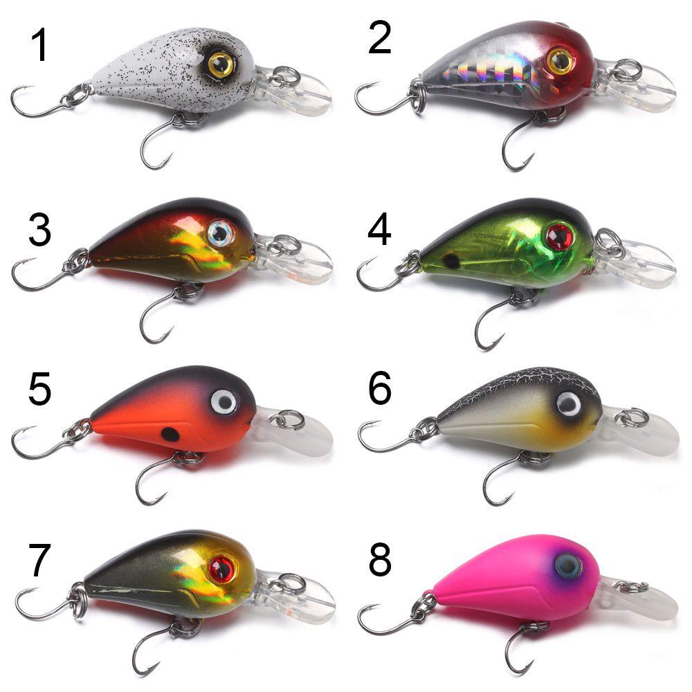 Top Fishing Lure 4.5cm/2.5g Pelampung Wobbler Mini micro Hard Umpan Pancing