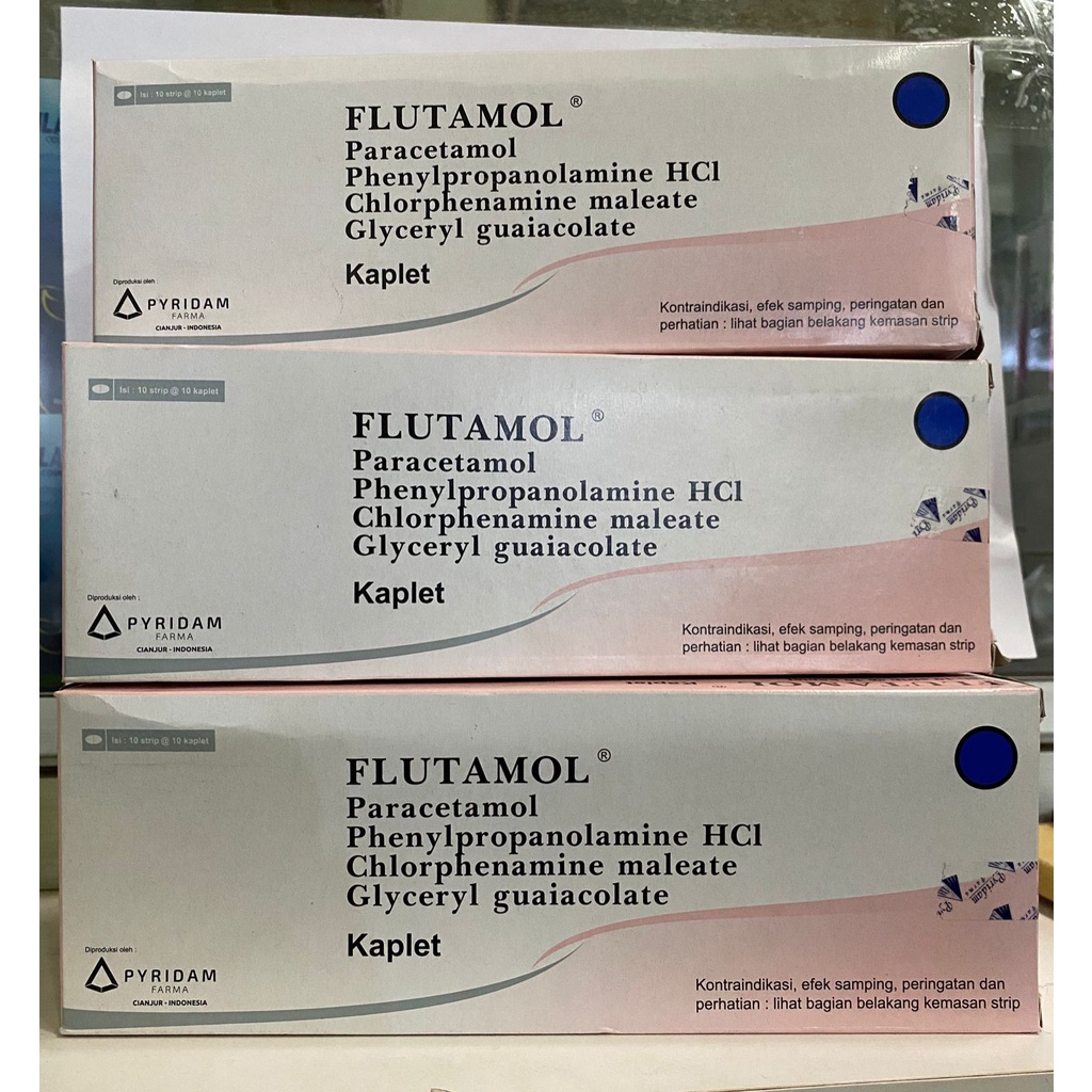 Flutamol Perstrip 10 Tablet / Mengatasi Flu disertai Batuk