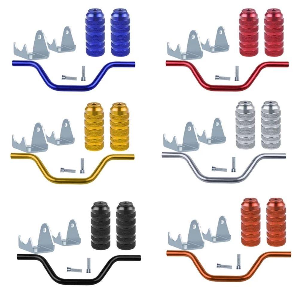 LANFY Foot Pegs Awet Motor Skidproof Moped Scooter Untuk Motor Trail ATV UTV Pasak Pedal