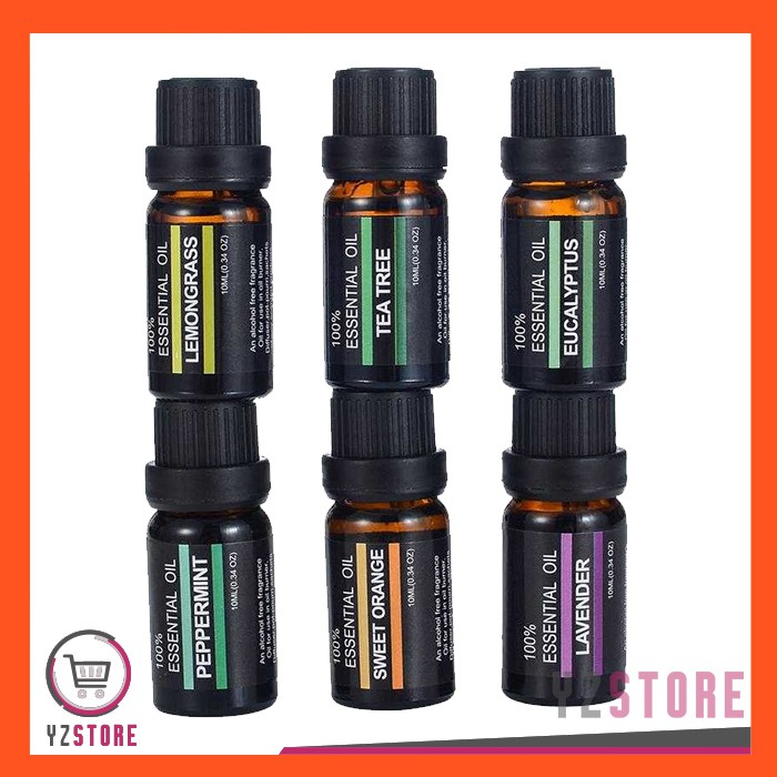 Essential Oil Aroma Terapi Aromatherapy Pengharum Ruangan Fragrance Oils Aromatherapy 10ml 6PCS YZ73
