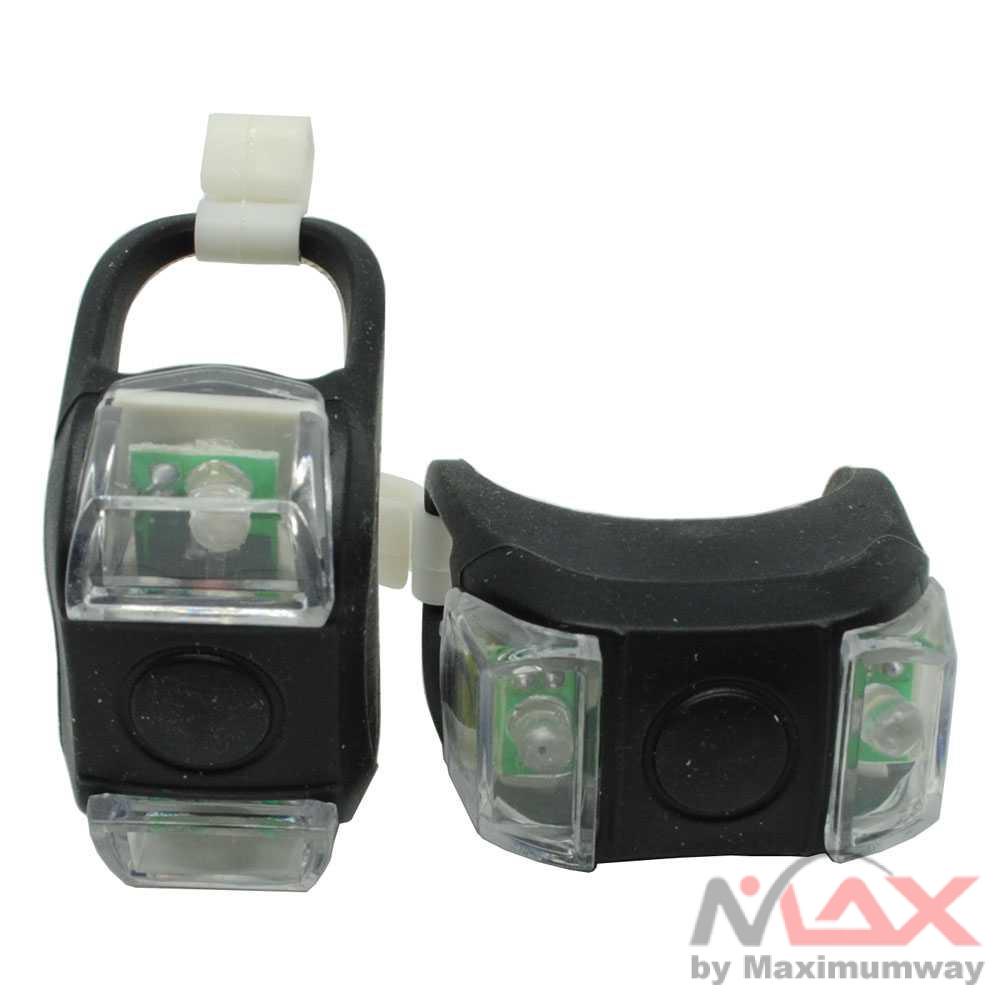 Lampu LED Sepeda Silikon 2 PCS anti air waterproof Bicycle aksesoris gunung universal MTB bike