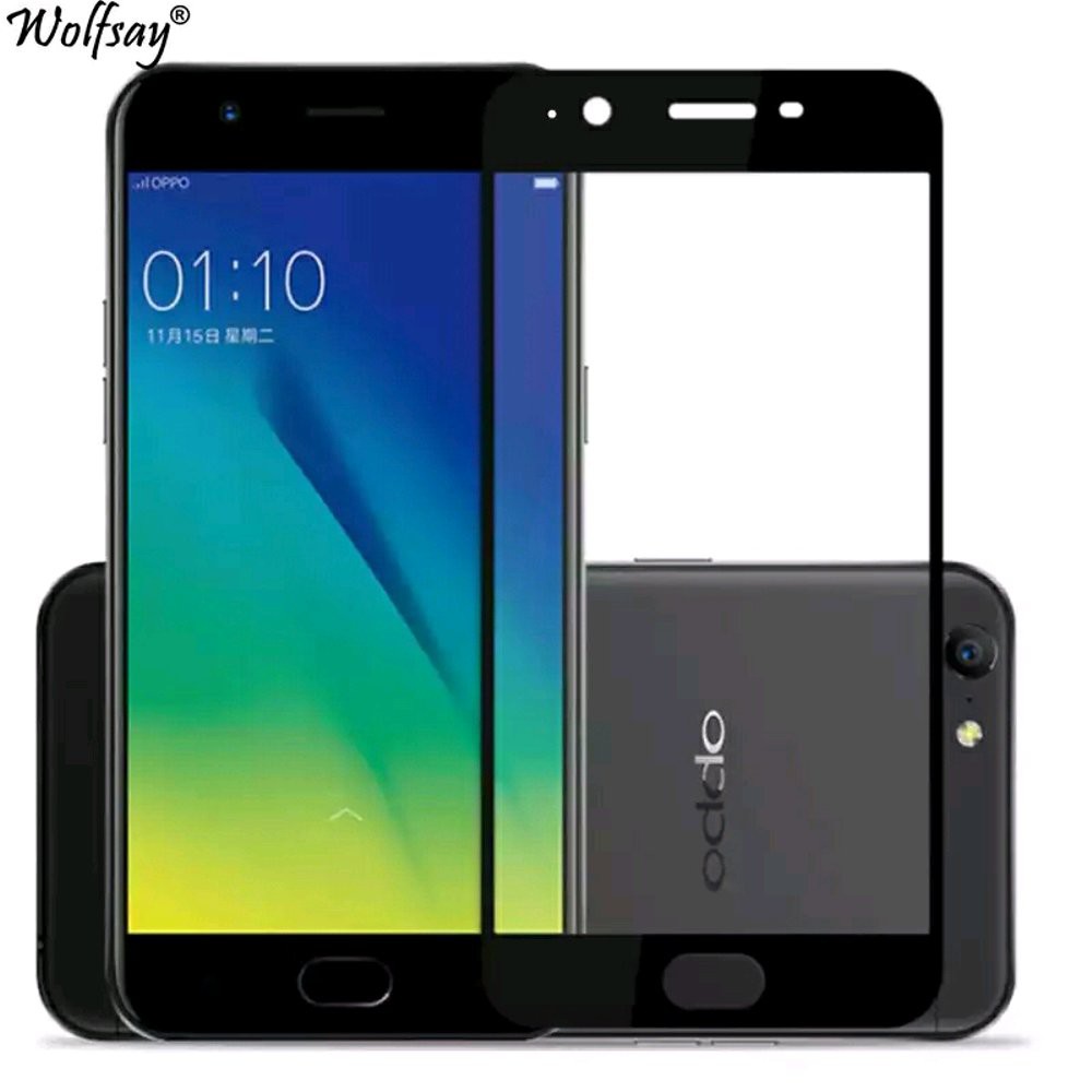 TEMPERED GLASS 5D WARNA OPPO A57 A39 FULL LEM