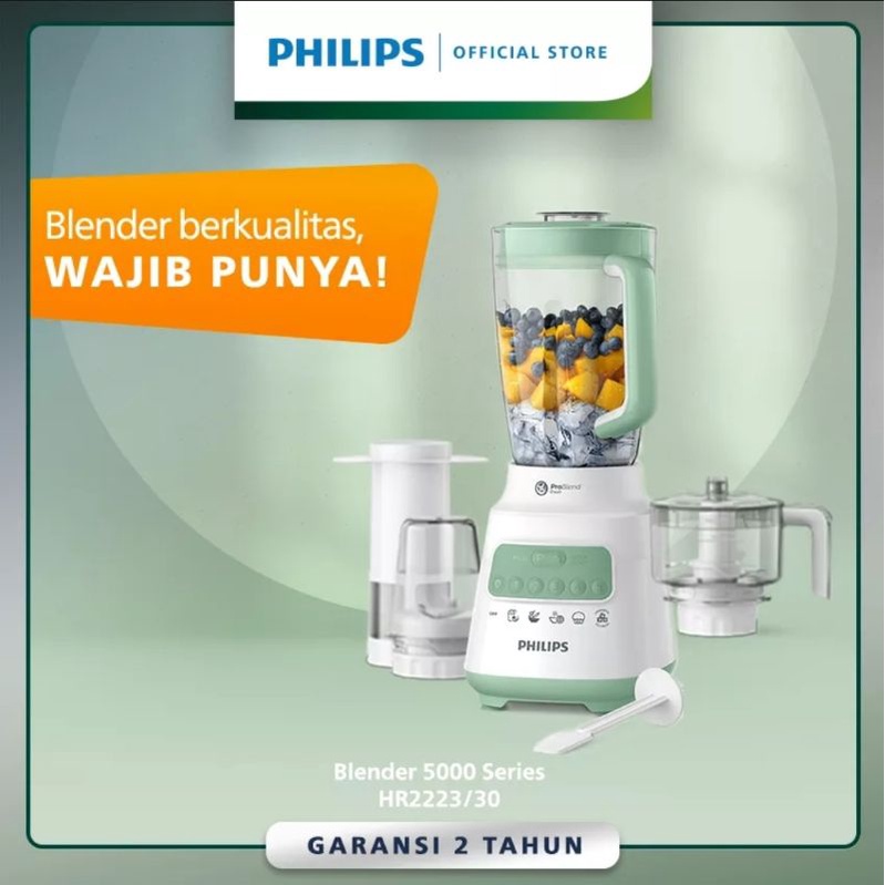 Blender PHILIPS HR 2223 / PHILIPS HR2223 4in1 GARANSI RESMI