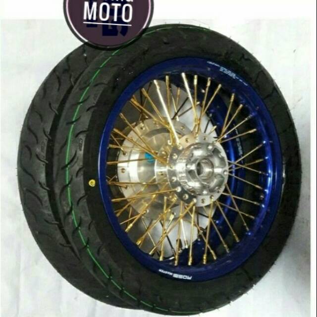 VELG VARIO-BEAT-SCOOPY-SPACY VELG ROSSI RING 14X140-160 FREE CAKRAM UDAH PLUS BAN KOMPLIT