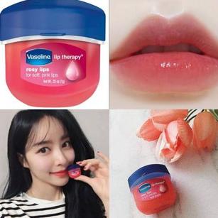 ㊒ PELEMBAB BIBIR KERING Vaselin rosy LIP balm perawatan melembabkan melembutkan bibir + bibir pink a