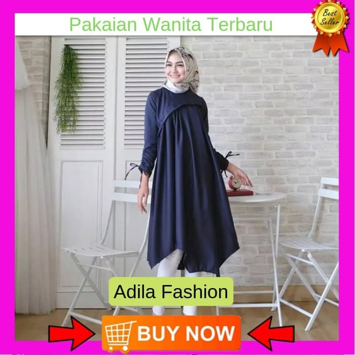 "Tunik Wanita Terba Charla.id-Friska-Tunik-Hoodie-Tunik-Wanita-Tunik-Hoodie-Promo-Bestseller-T W9C3