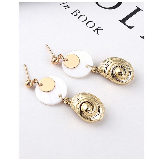 LRC Anting Tusuk Fashion Alloy Starfish Earrings Y61850