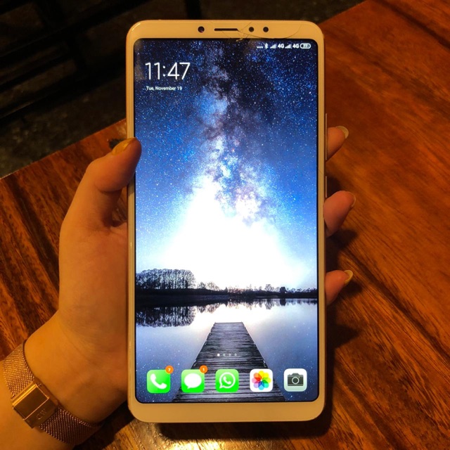 Xiaomi mi max 3 second. Retak layar.