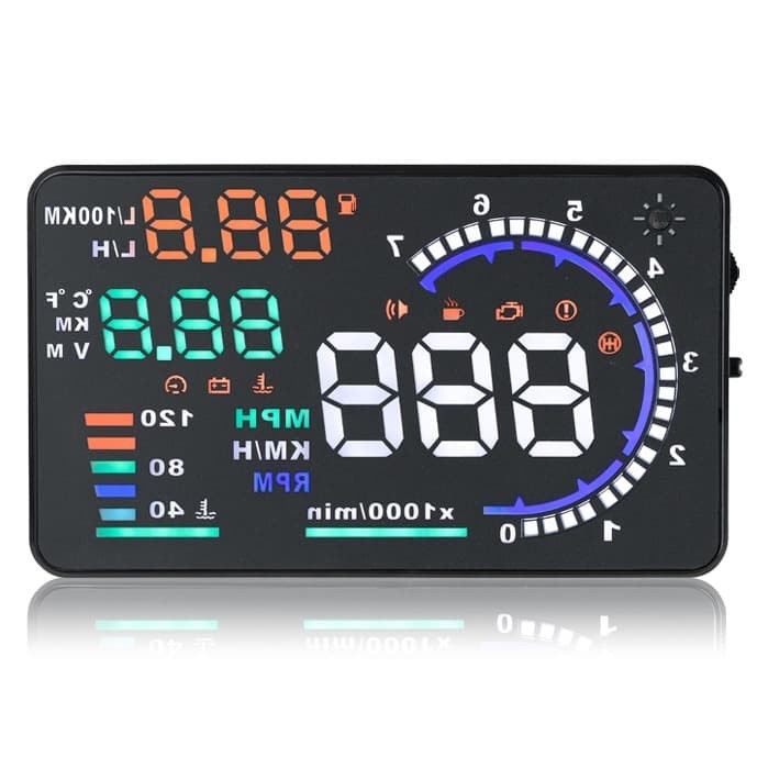 Digital LED HUD Mobil Car OBD2 OBD 2 Interface 5.5 Inch Hud