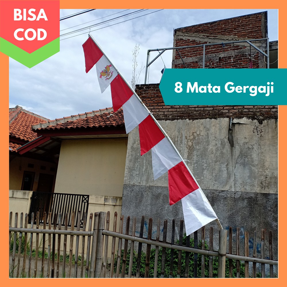 Bendera Umbul Umbul Merah Putih Warna Kain Peles Veles Murah