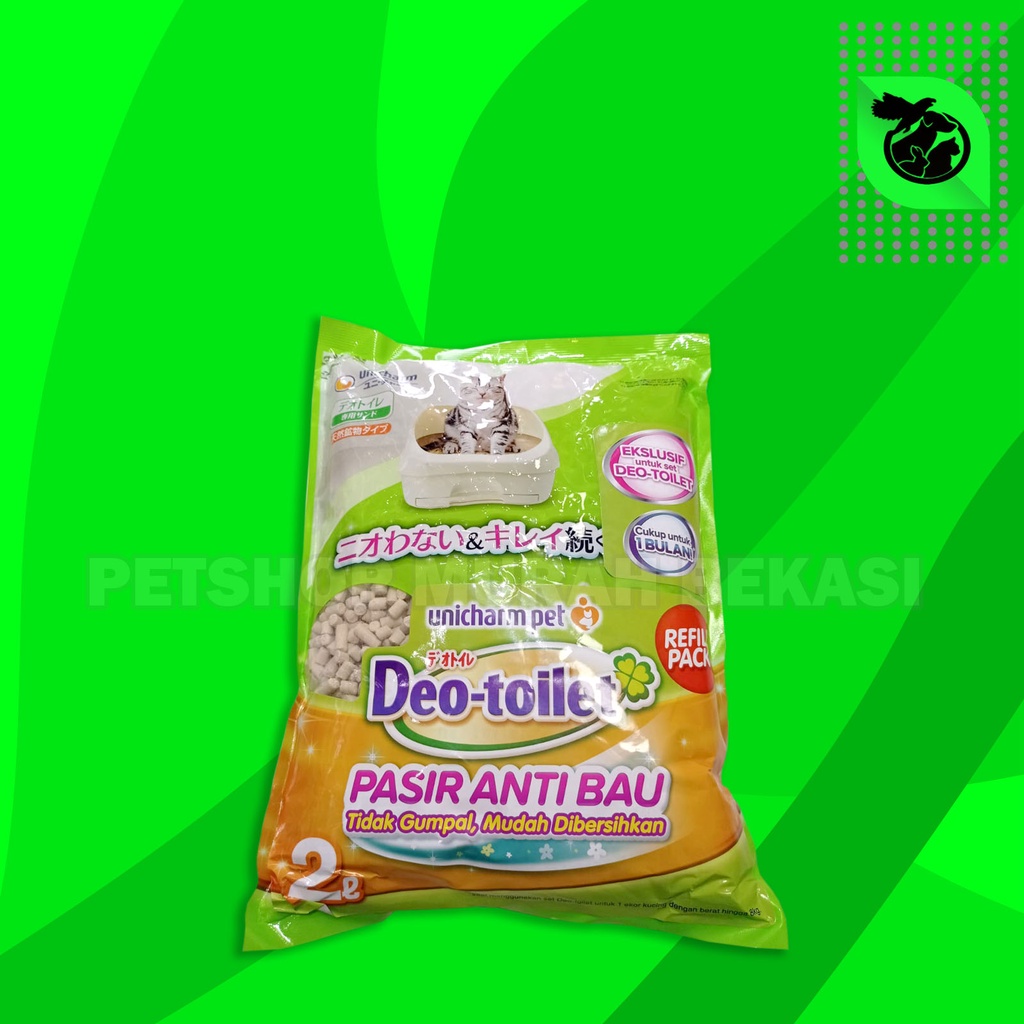 Pasir Kucing Cat Litter Unicharm Deo Toilet Anti bau 2 Litter