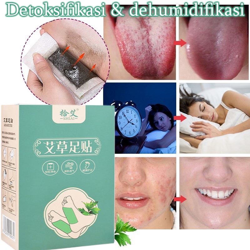 Detoks Herbal Kaki Perawatan kaki Pelangsing alami 50 pcs Ekstrak herbal alami Mengeluarkan racun dari dalam tubuh Detoksifikasi dan dehumidifikasi Perawatan lembut Tidur nyenyak sepanjang malam