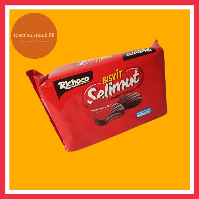 

BISVIT SELIMUT/Richoco Biscuit Salut Chocolate & Keju (45 gram)