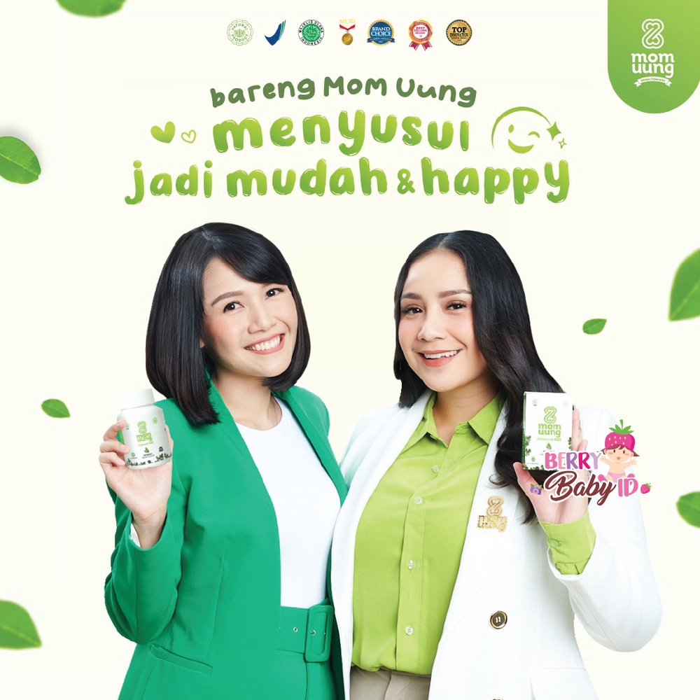 Mom Uung Pelancar ASI Booster Ibu Menyusui 30 60 Kapsul Berry Mart