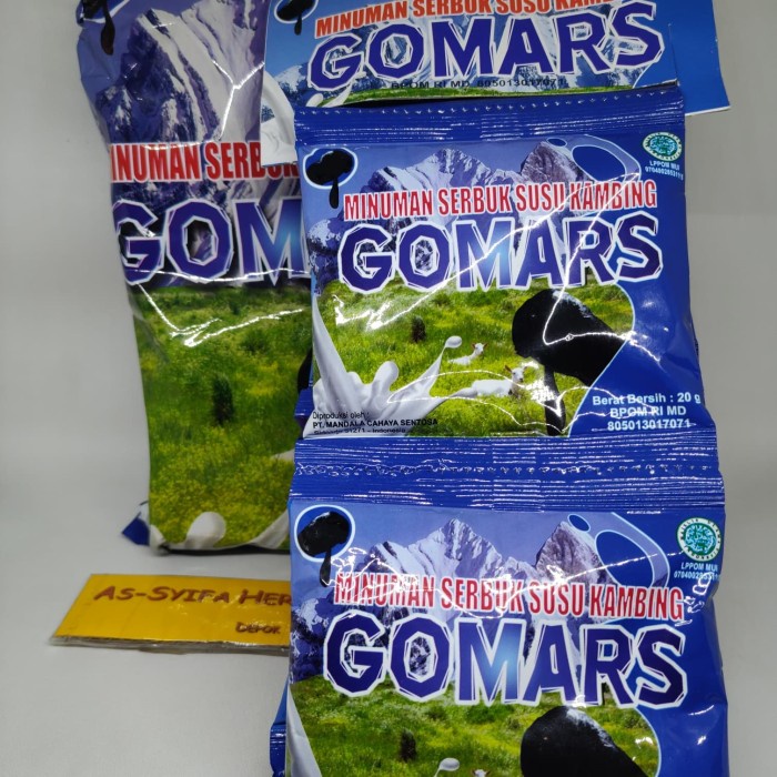 

NUTRISI-VITAMIN- SUSU KAMBING GOMARS SACHET VANILLA -VITAMIN-NUTRISI.