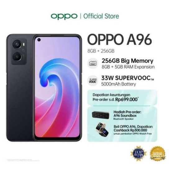 Oppo A96 Ram 8 Internal 256 GB