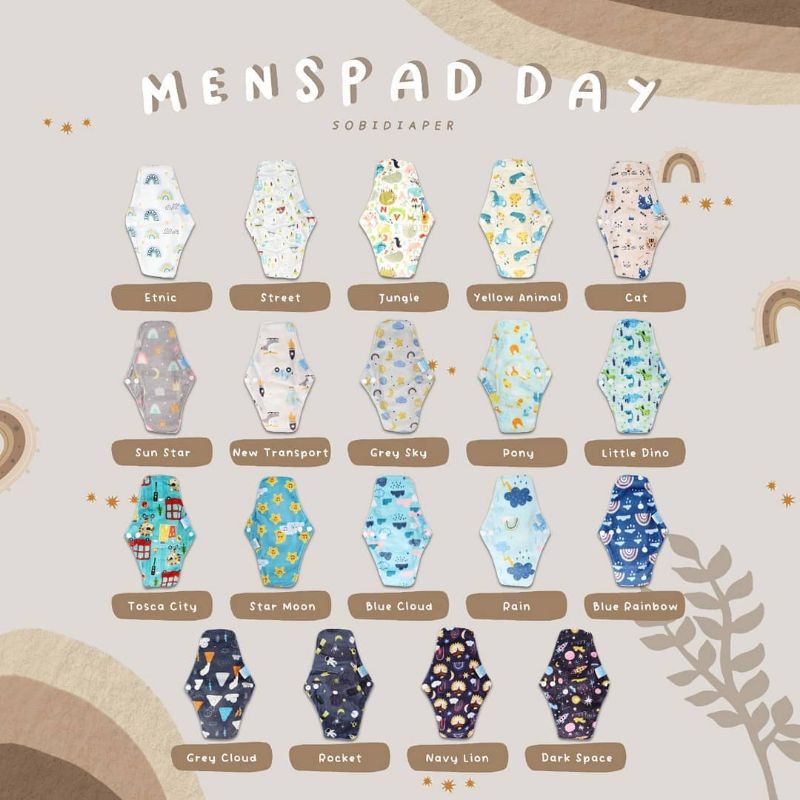 Menspad Sobi Day / Pembalut kain Modern