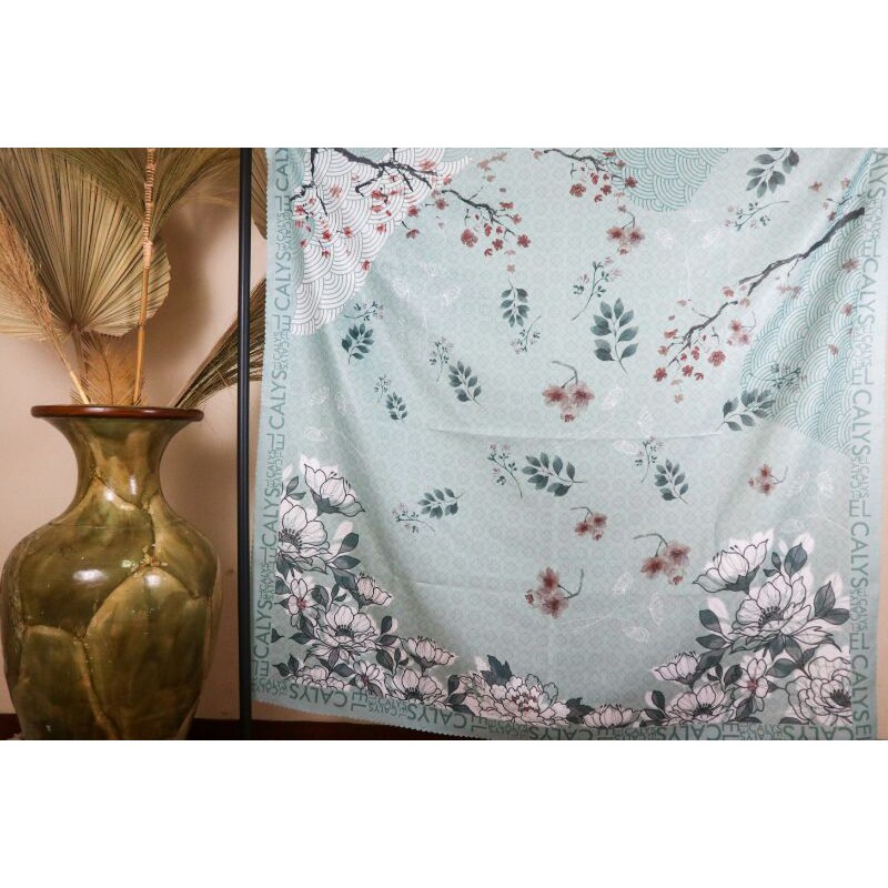 EL CALYS | KIREINA SERIES HIJAB PRINT VOAL ULTRAFINE SHINY