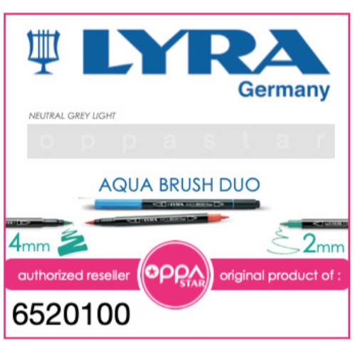 

Brush Pen Lyra Aqua Brush Duo Pen Nuetral Grey Light 6520100