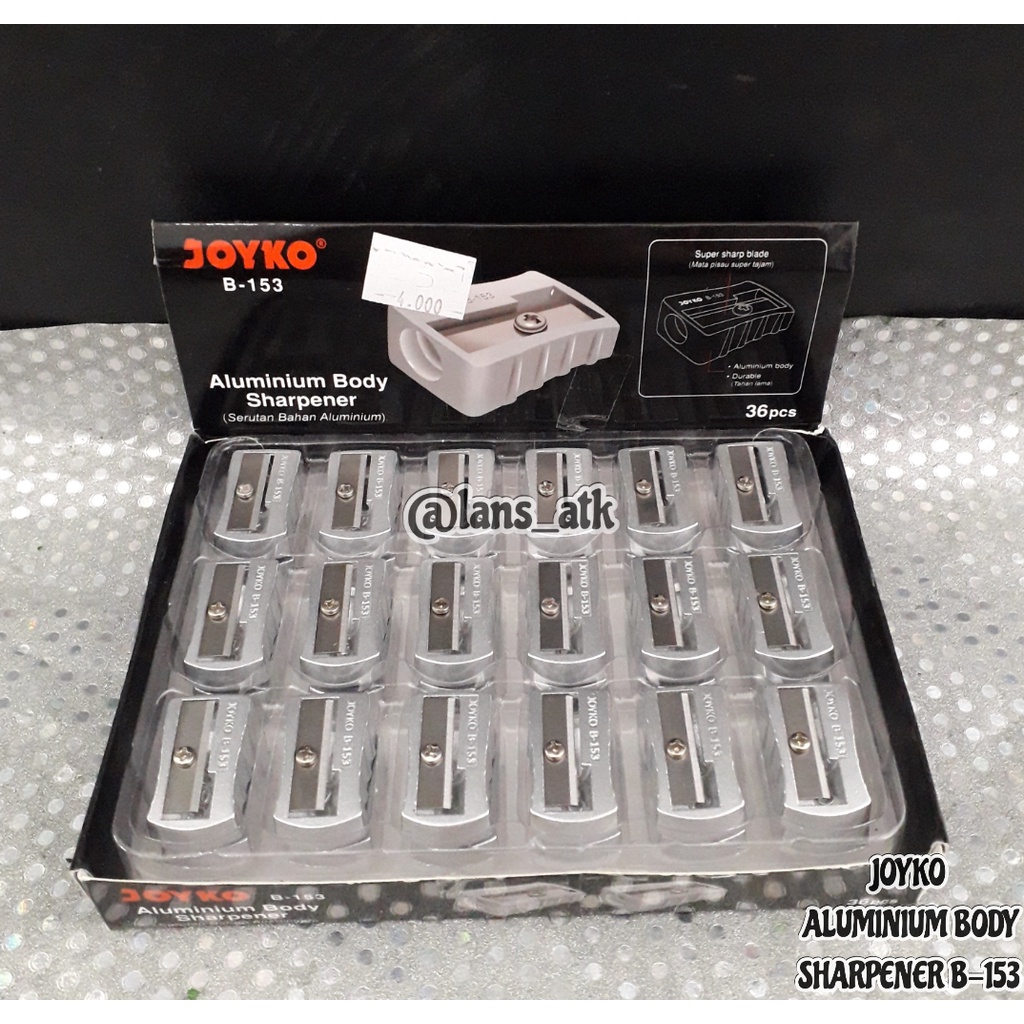 

RAUTAN PENSIL JOYKO B-153 ALUMUNIUM BODY / SHARPENER JOYKO (49341)