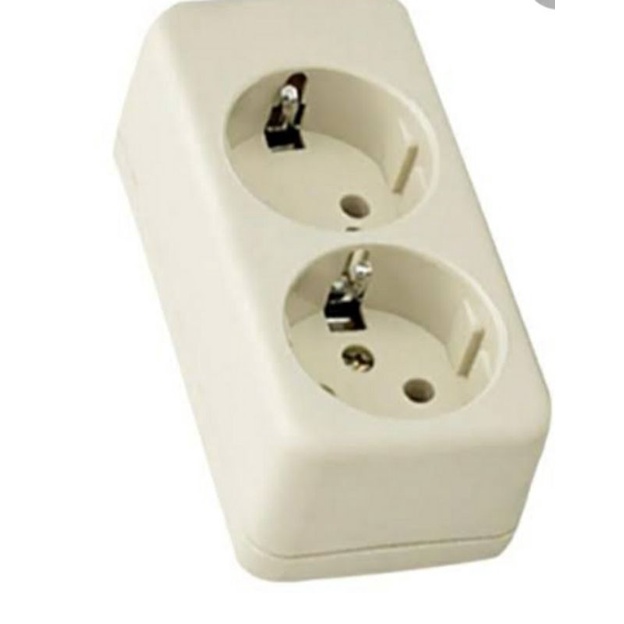 stop kontak 2 lubang