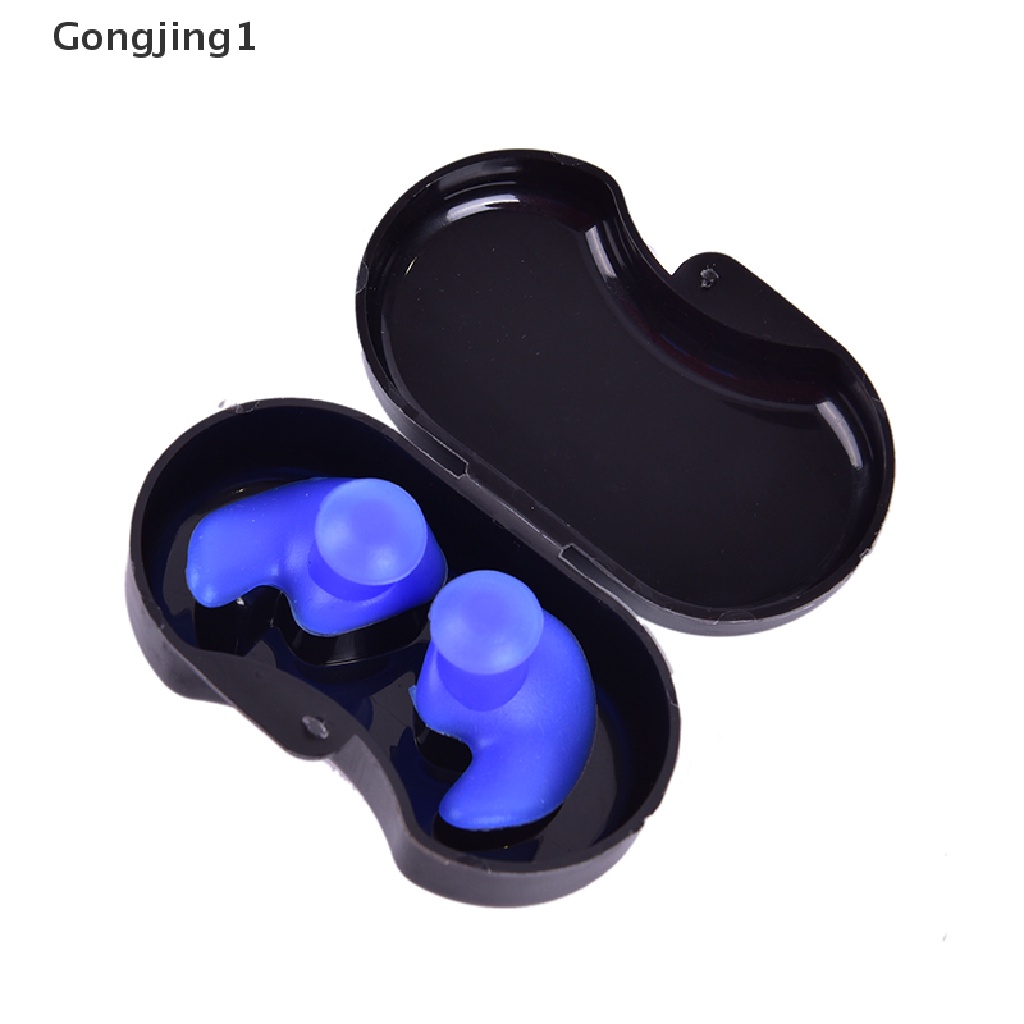 Gongjing1 Earplugs Bahan Silikon Anti Air / Debu Untuk Olahraga Air / Diving / Renang