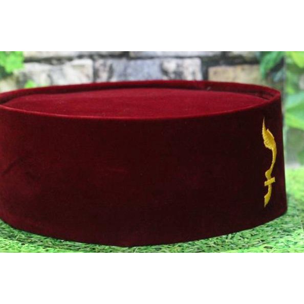 Peci Songkok Kopiah Kujang Bordir Merah Maroon Betawi | TET.02Jl22ј