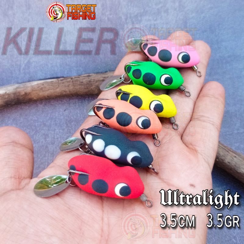 Soft Frog Killer 3.5cm - Umpan Casting Gabus / Haruan Softfrog Ultralight