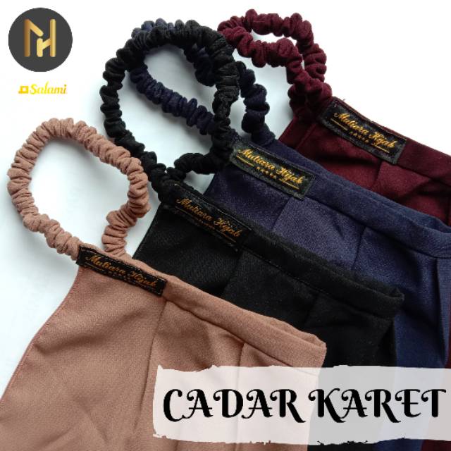 CADAR KARET MUTIARA HIJAB/CADAR TALI KARET/CADAR KARET INSTAN
