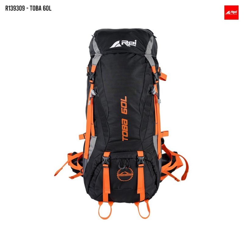 Tas Gunung Carrier Arei Toba 60L - Rei Toba 60L ORI  INCLUDE RAINCOVER - TAS CARRIER AREI TOBA 60L - REI TOBA 60 LITER